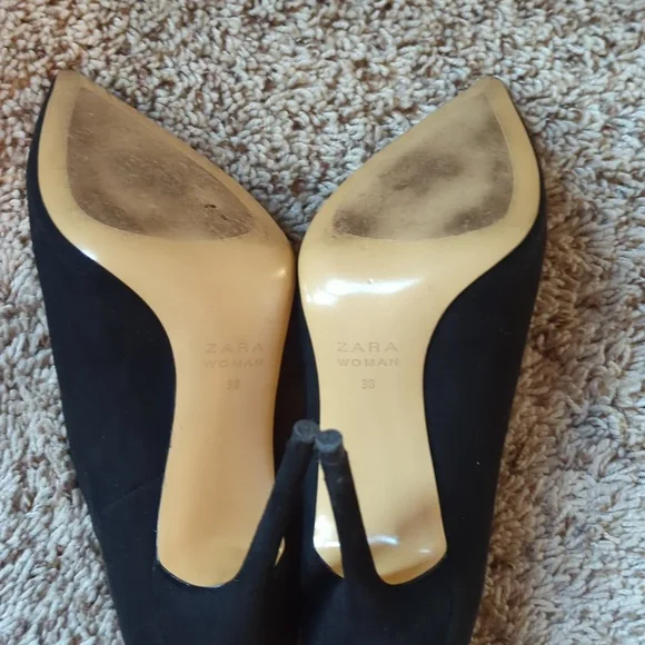 Zara High Heel Pointed Toe Booties - Picture 8 of 8